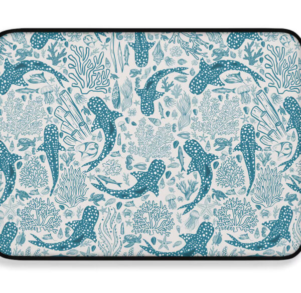 Whale Shark Laptop Sleeve – Coral Reef Inspired Case