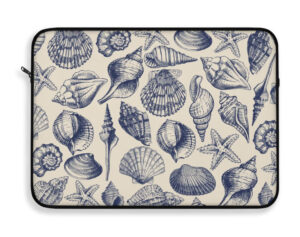 Seashell Ocean Laptop Sleeve – Coastal Aesthetic Case