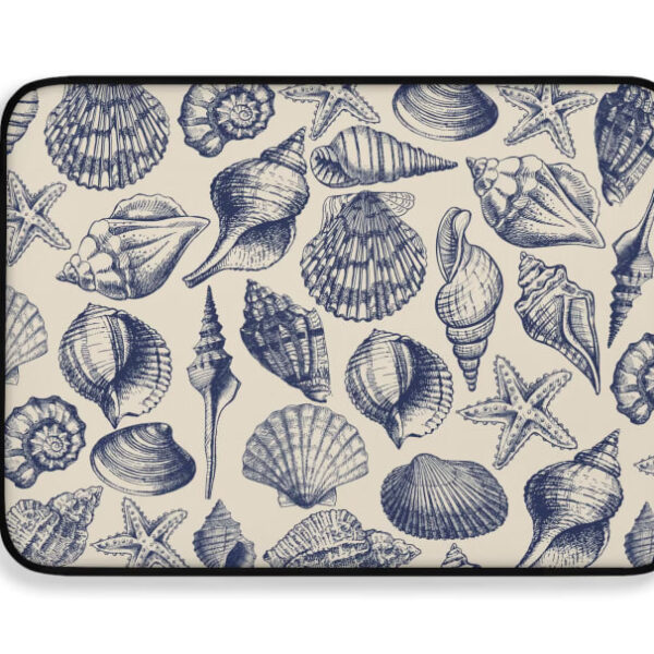Seashell Ocean Laptop Sleeve – Coastal Aesthetic Case