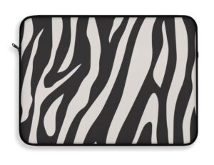 Zebra Print Laptop Sleeve – Animal Print Case