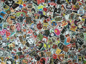 Lots of 200 Random Vinyl Laptop Skateboard Stickers Luggage Decals Dope Sticker