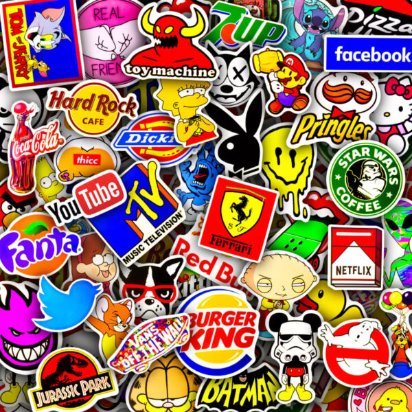 50pcs Waterproof Vinyl Stickers for Water Bottles, Laptops, Skateboard, Luggage
