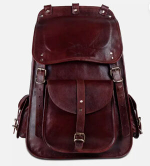 New Genuine Handmade Brown Leather Rucksack Backpack Laptop Bag