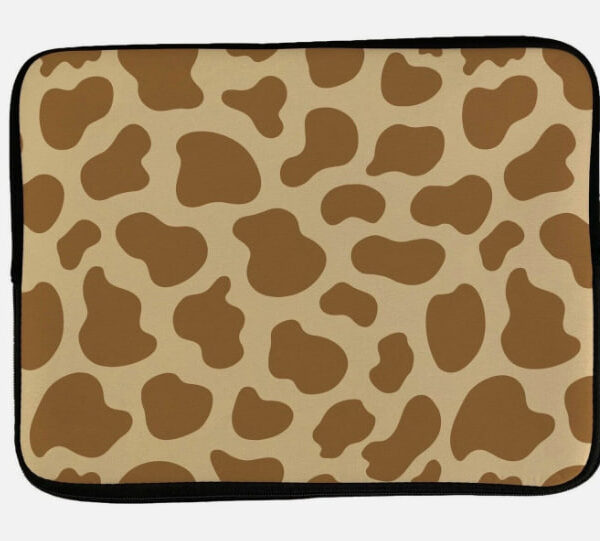 Laptop Sleeve Case with Cow Print Design