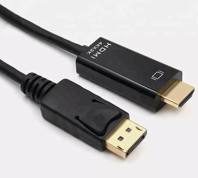 DISPLAYPORT DP TO HDMI HD GOLD CABLE LEAD WIRE ADAPTOR DISPLAY MONITOR PC LAPTOP