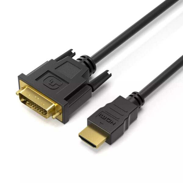 HDMI - DVI (DVI - HDMI) 24+1 Cable High Speed FULL HD 1080p PC Monitor Projector TV