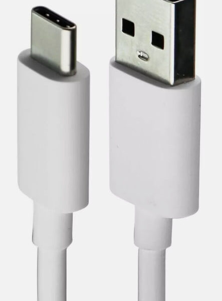 USB-C to USB-A White Charging & Data Cable
