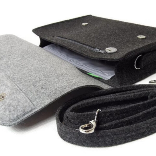 Second image of 15.6" Laptop Bag – Colorful Felt Shoulder Bag